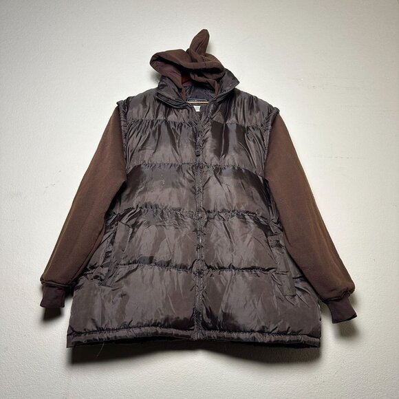 VTG Chereskin Hooded Coat Jacket Men XL Outerwear Puffer Brown Winter Insulated - Picture 1 of 12